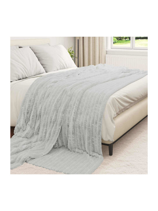 vidaXL Decke Fleece Übergröße 240x220cm Graue