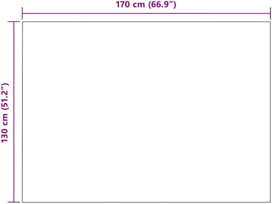 vidaXL Κουβέρτα Fleece Μονή 170x130εκ. Ροζ