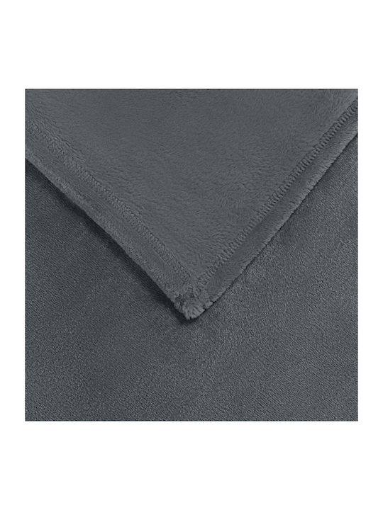 vidaXL vidaXL Fleece Decke Couch 130x150cm Dunkelgrau