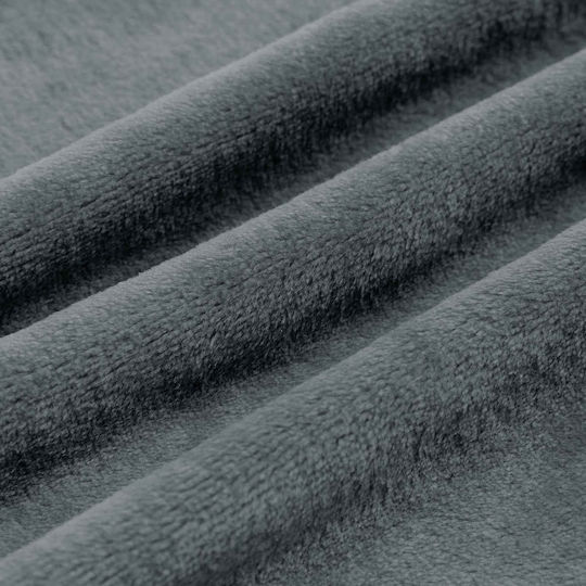 vidaXL Fleece Blanket Couch 130x150cm Dark Grey