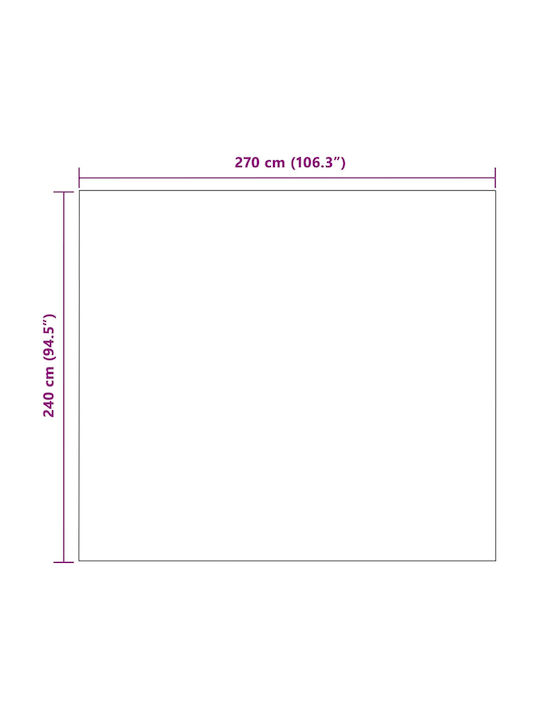 vidaXL Fleecedecke King Size 270x240cm Grau
