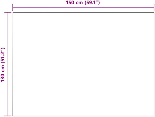 vidaXL Pătură Polar Fleece Simplă 150x130cm Violet