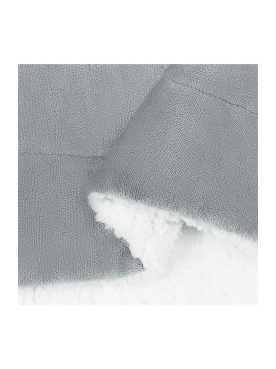 vidaXL schwere fleece-Decke Übergröße 240x270cm Grau