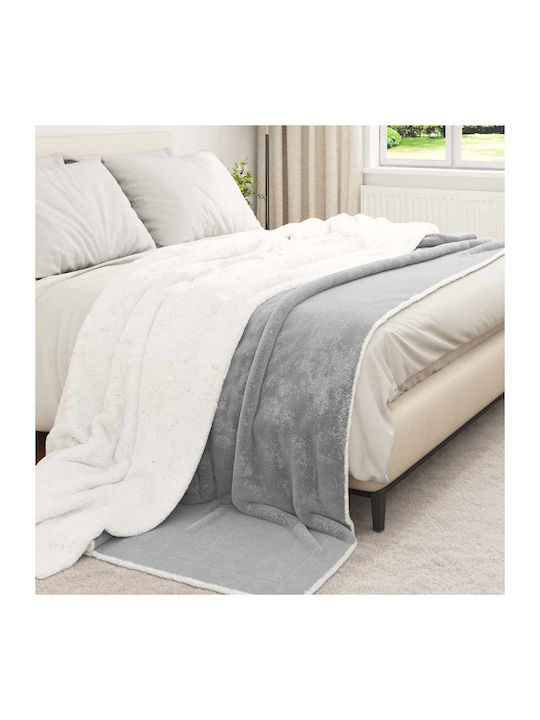 vidaXL schwere fleece-Decke Übergröße 240x270cm Grau