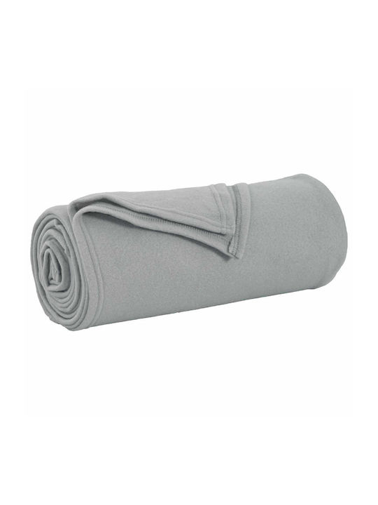 vidaXL Fleece Decke King Size 270x240cm Grau