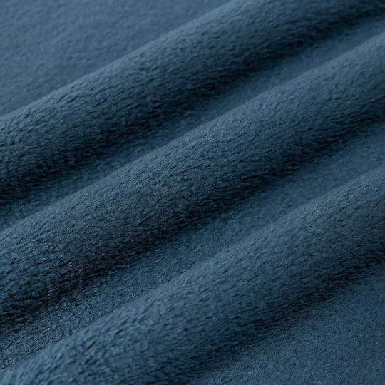 vidaXL Fleecedecke Übergröße 220x240cm Dunkelblau