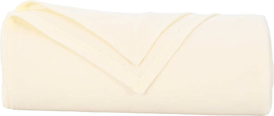 vidaXL Κουβέρτα Fleece Διπλή 200x150εκ. Κρεμ