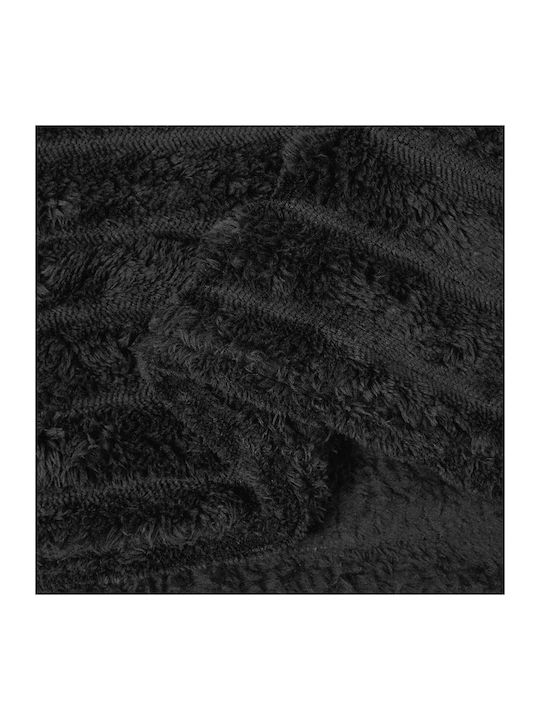 vidaXL Fleece-Decke Übergröße 240x220cm Schwarz