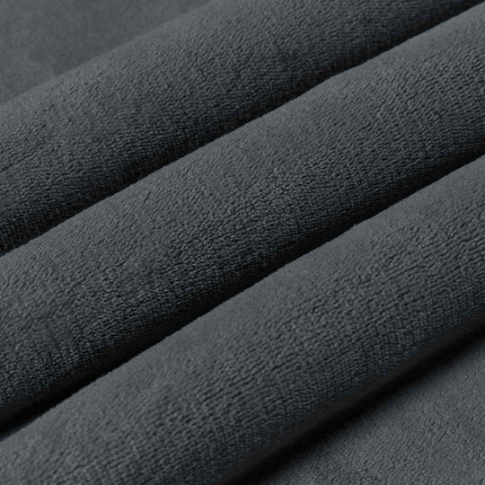 vidaXL Κουβέρτα Fleece Μονή 150x200εκ. Σκούρο Γκρι