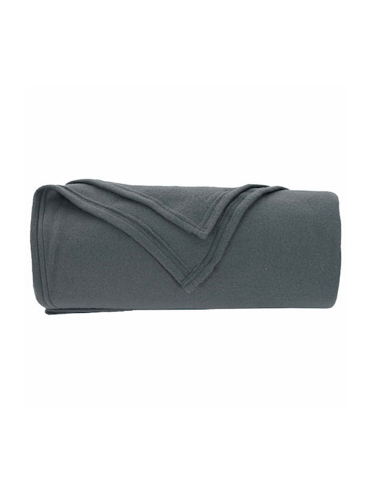 vidaXL Одеяло Полар King Size 270x240см Тъмносив