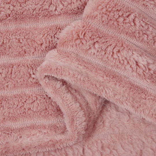 vidaXL Fleece Decke Einzeln 150x130cm Rosa
