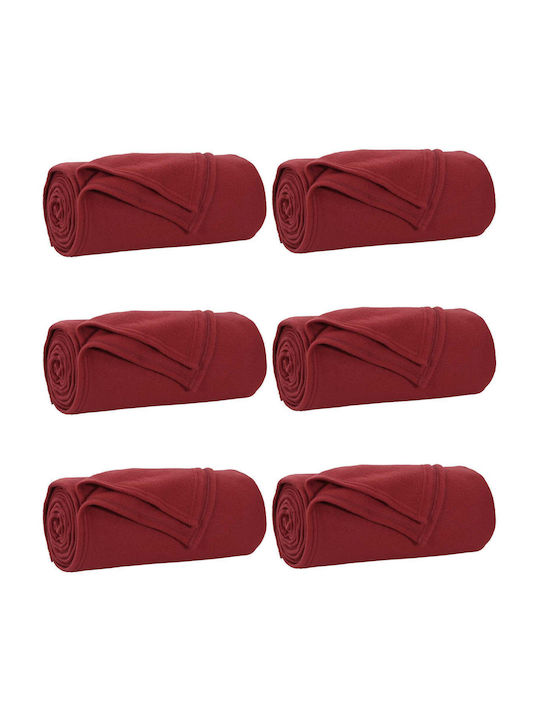vidaXL Armchair Throw Fleece 240x220cm Turquoise Red