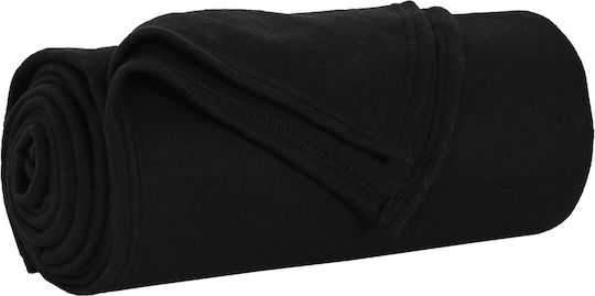 vidaXL Cuvertură Pentru Canapea De Fotoliu Polar Fleece 200x150cm Neagră