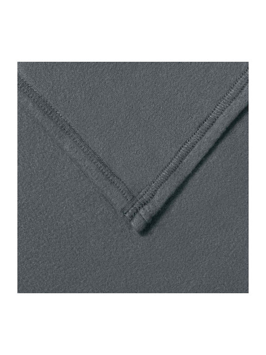 vidaXL Ριχτάρι Πολυθρόνας Fleece 200x150εκ. Σκούρο Γκρι