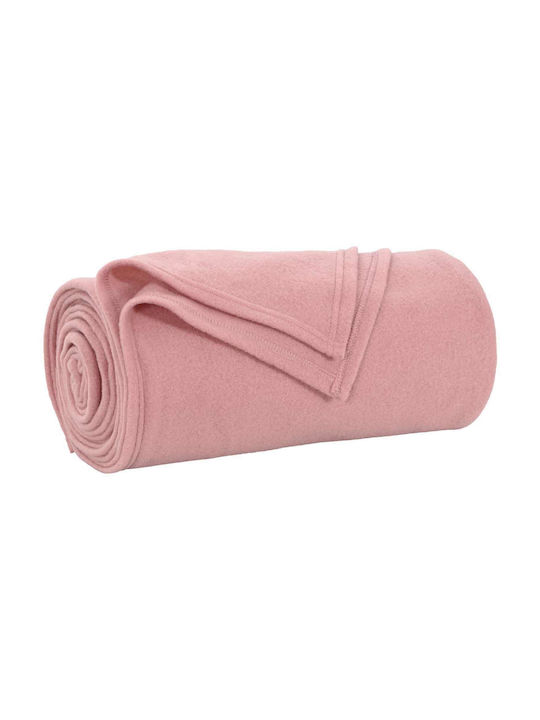 vidaXL Fleece Armchair Throw 170x130cm Pink