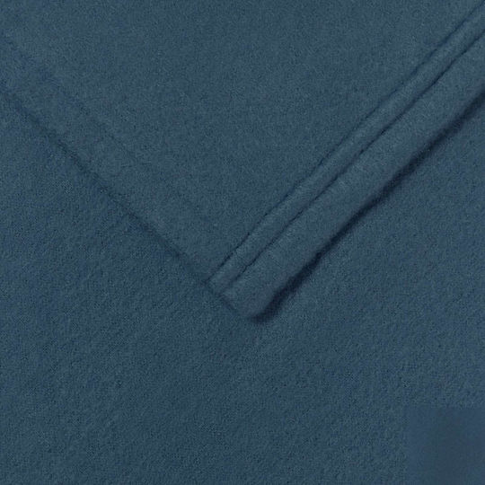 vidaXL Ριχτάρι Πολυθρόνας Fleece 280x210εκ. Σκούρο Μπλε