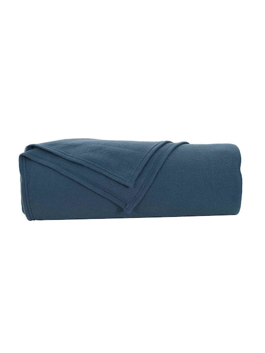 vidaXL Decken & Couchdecken Sesselüberwurf Fleece 280x210cm Dunkelblau