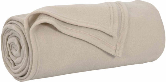 vidaXL Decken & Couchdecken Sesselüberwurf Fleece 170x130cm Beiges