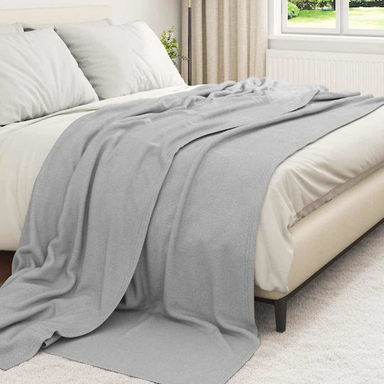 vidaXL Cuvertură Pentru Canapea De Fotoliu Polar Fleece 240x220 cm Gri