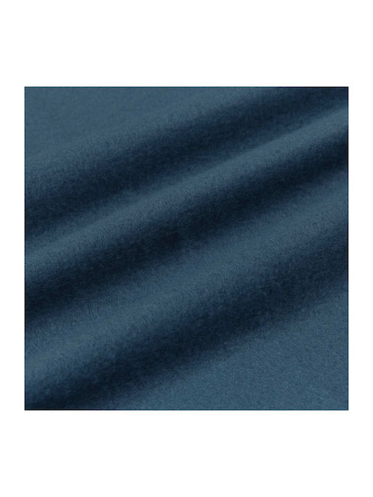 vidaXL Покривка За Фотьойл Полар 210x140см Тъмносиня