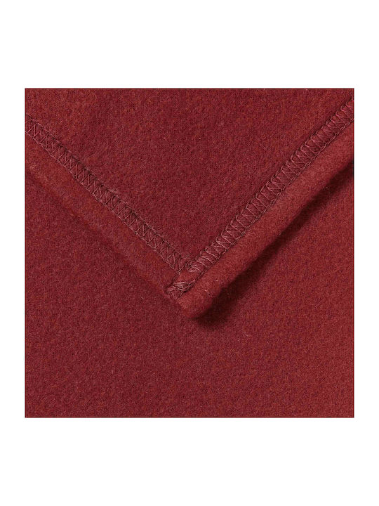 vidaXL Ριχτάρι Πολυθρόνας Fleece 200x150εκ. Βεραμάν Κόκκινο