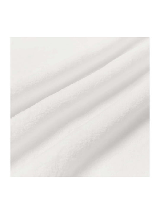vidaXL Ριχτάρι Τριθέσιου Καναπέ Fleece 240x270εκ. Λευκό