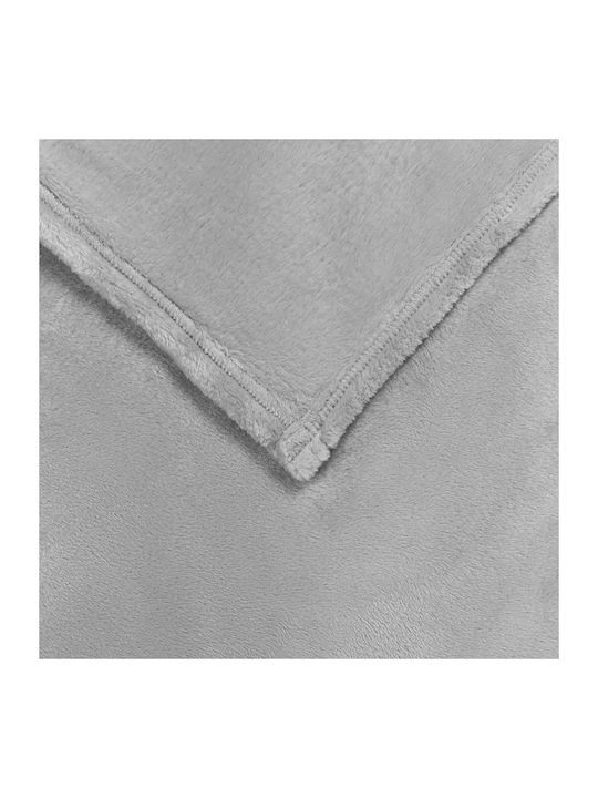vidaXL Ριχτάρι Διθέσιου Καναπέ Fleece 220x240εκ. Γκρι