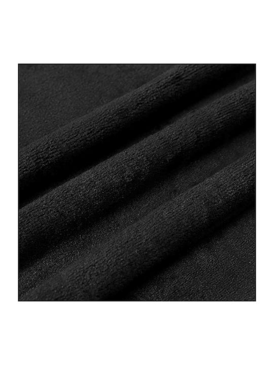 vidaXL Ριχτάρι Τριθέσιου Καναπέ Fleece 240x270εκ. Μαύρο