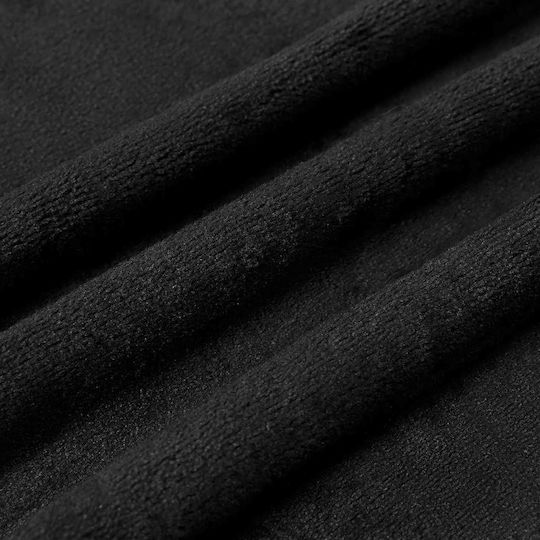 vidaXL Cuvertură Pentru Canapea 3 Locuri Polar Fleece 240x270 cm Neagră