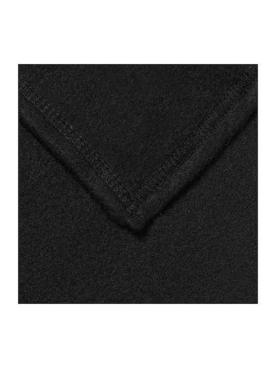 vidaXL Ριχτάρι Πολυθρόνας Fleece 200x150εκ. Μαύρο