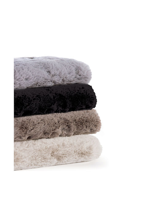 Nef-Nef Homeware Estelle Χαλί Ορθογώνιο Shaggy Black 150x200cm