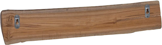vidaXL Wooden Wall Hanger 4 Hooks Brown 50x12x8cm 4 Pieces