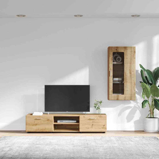 Bibliotecă Living Artisan Oak L150xL39xÎ30cm