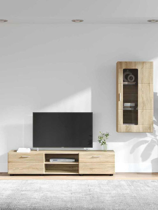 Wohnzimmer TV-Einheit Eiche Sonoma M150xB39xH30cm