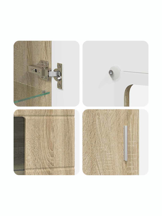 Bibliotecă Living Stejar Sonoma L150xL39xÎ30cm