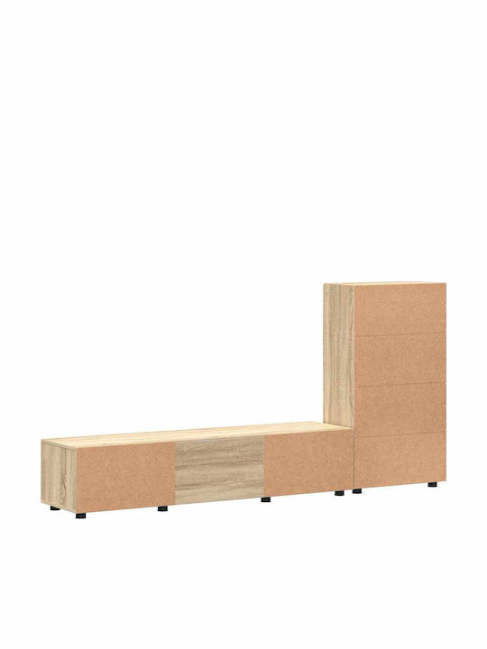 Bibliotecă Living Stejar Sonoma L150xL39xÎ30cm