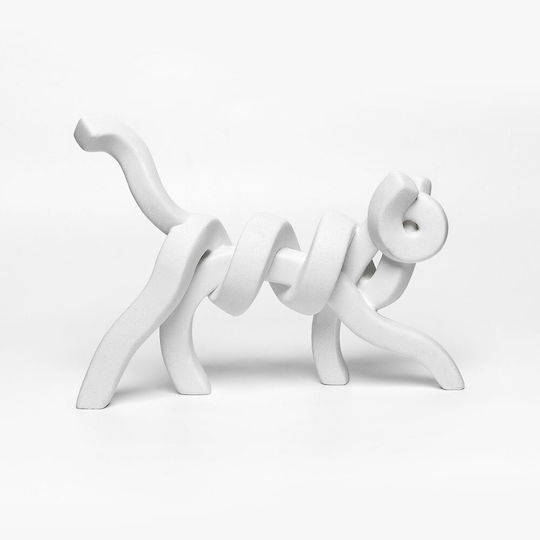 InTheBox Διακοσμητική Γάτα Πολυρητίνης Belma 30x8x6cm