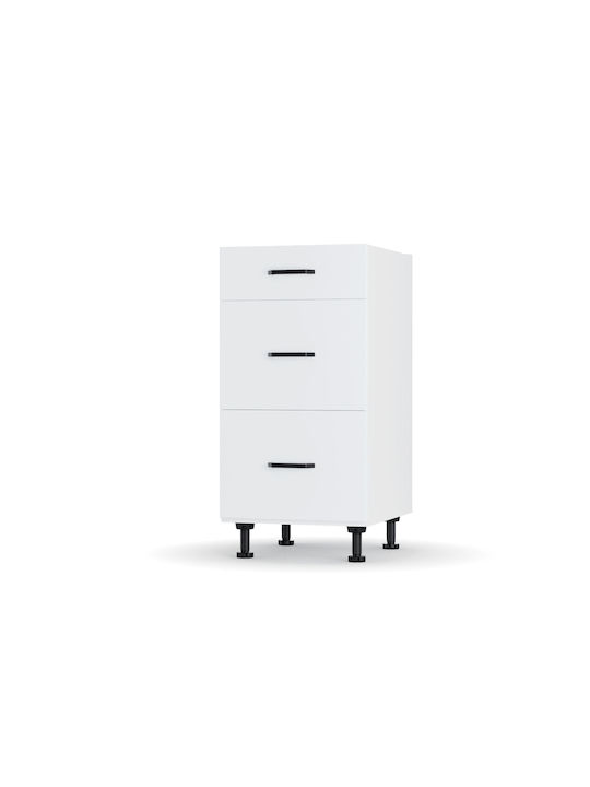 Modest Kitchen Floor Drawer Unit White 40x48x82pcs