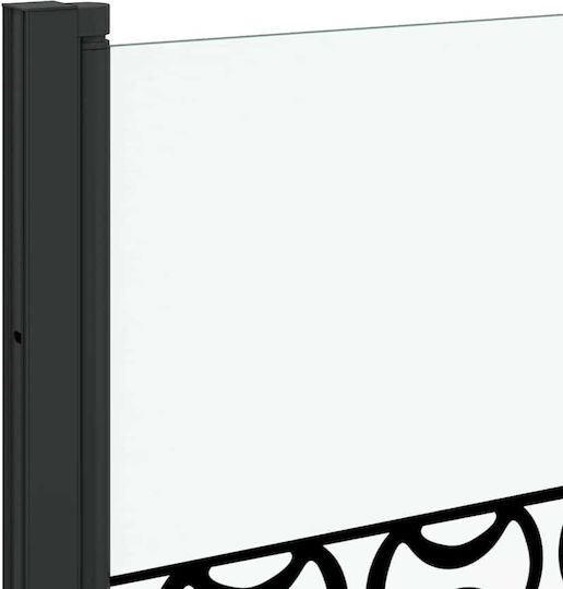 vidaXL Cabin for Shower with Foldable Door 70x130cm Clear Glass Black