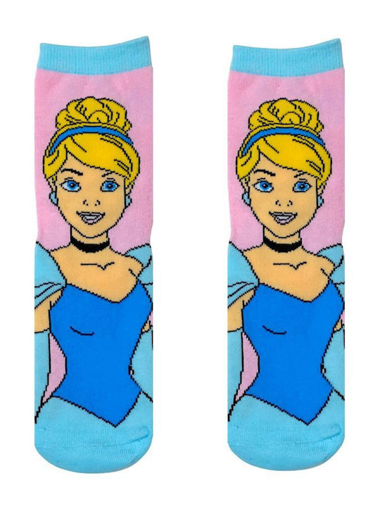 Disney Παιδικές Κάλτσες Princess Πολύχρωμες 3 Ζευγάρια