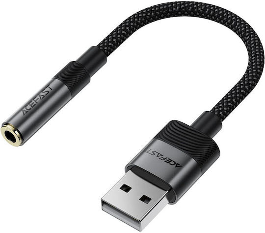 Acefast Μετατροπέας USB-A male σε 3.5mm female 1τμχ