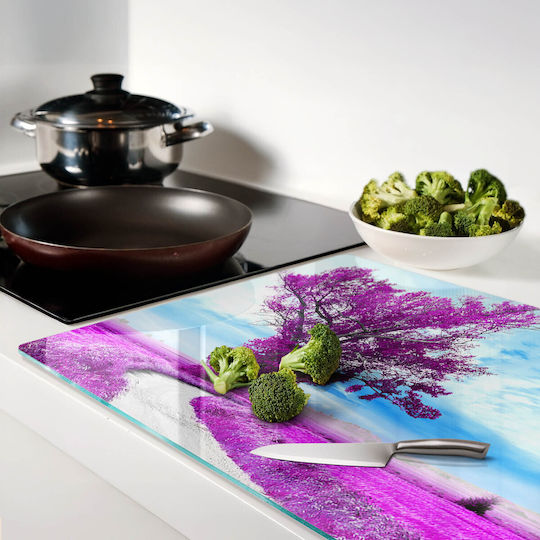 Suprafață De Tăiere Din Sticlă Pentru Uz Zilnic Copac Potecă 80x52 Cm