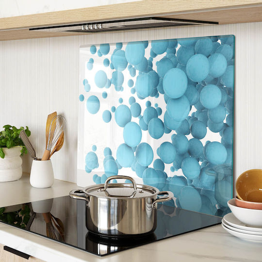 Glass Kitchen Surface Tempered Glass Removal Spheres 60x52 Cm
