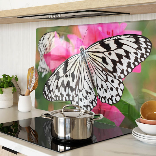 Glas Schneidebretter Für Täglichen Gebrauch Blumen Schmetterling 80x52 cm