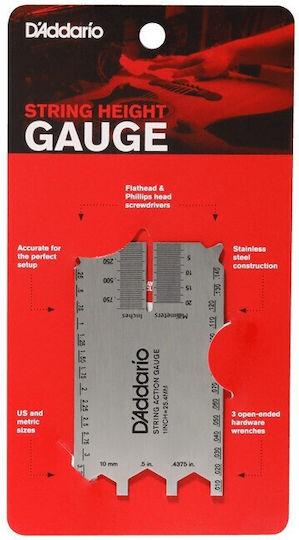 D'addario Pw-shg-01 String Height Gauge Instrument Measurement Tool