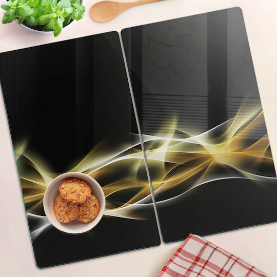 Placă Protecție Blat Bucătărie Sticlă Călită Îndepărtare Lumină 2x30x52 Cm