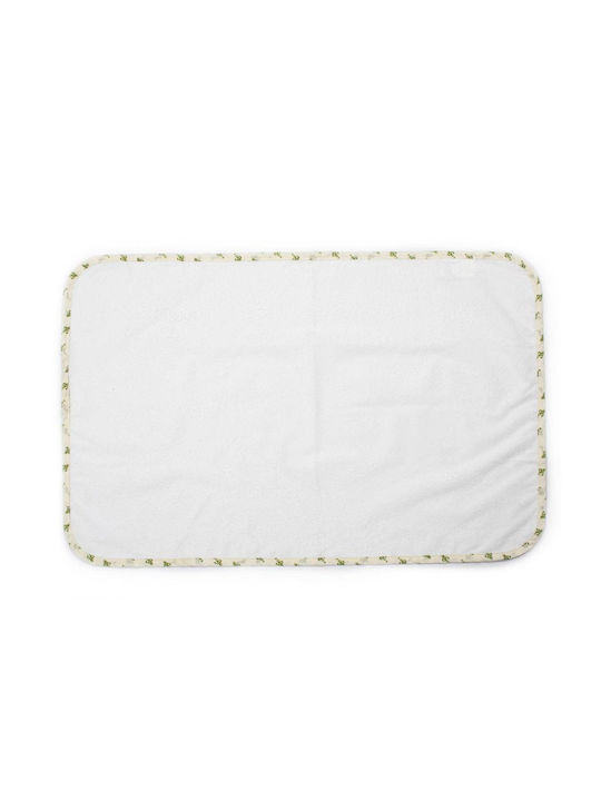 Dimcol Bebe Baby Burp Cloth White/Green White 50x80cm.
