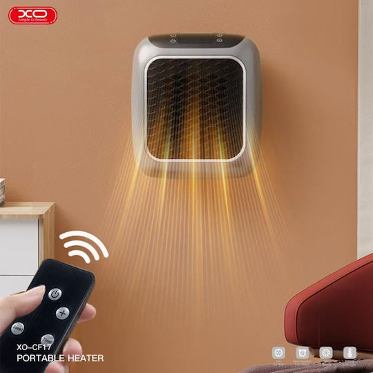 XO Керамичен Вентилаторен нагревател Стая За под Сив 400W