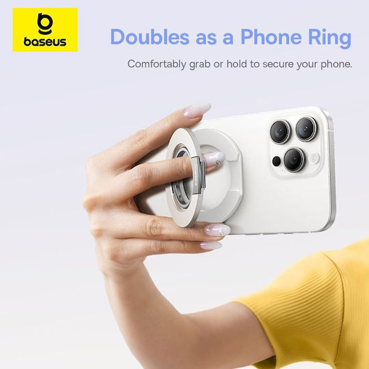 Baseus Magpro 3 Ring-Halter für Handy in Weiß