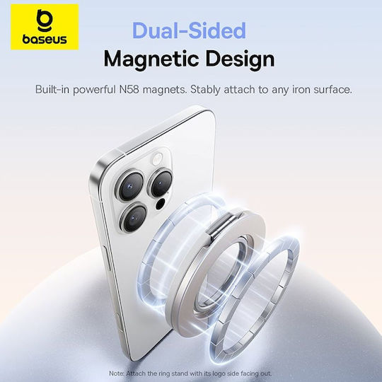 Baseus Magpro 3 Ring-Halter für Handy in Weiß